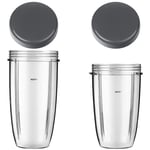 Cup Mug Jug Lids for NUTRIBULLET Blender Juicer 600W 900W 24oz 700ml + 32oz 1L