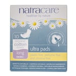 Natracare Ecological sanitary towels ultra long with wings, 10 pieces