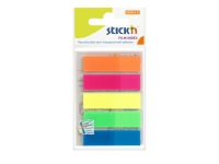 Indexflikar Stick'N PP 5 ass. neonfärger 45x12mm 5x25st/pack - (125 x 24 förpackningar)