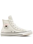 Converse Womens Hi Top Trainers - Off White, Off White, Size 3, Women