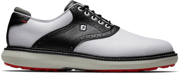 Footjoy Fj Traditions Spikeless Golfkengät WHITE/BLACK/GRY