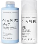 Olaplex No. 4C Bond Maintenance Shampoo 250Ml and No.8 Bond Intense Moisture Mas