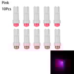 T5 LED-lampor Instrumentbräda ljus ROSA 10ST 10ST Rosa- Perfet Pink 10Pcs-10Pcs