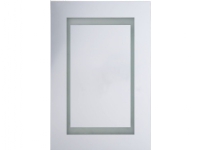 Shumee väggskåp för badrum med LED-spegel 40 x 60 cm vit MALASPINA