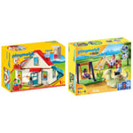 Playmobil 1.2.3 70129 Family House, For Children Ages 18 Months & 71157 1.2.3 Playground, with Swing and Slide, Early Development, Fun Imaginative Role-Play, PlaySets Suitable for Children Ages 4+