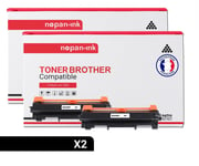 NOPAN-INK - Toner x2 - TN-2420 (TN 2420 x2) - Compatible pour Brother HL-L2350DW/L2310D/L2357DW/L2375DW/L2370DN,Brother MFC-L2710DN/