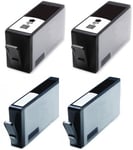 4 364XL Compatible Ink 2xBlack+2xPhoto Black For HP Photosmart All in 1 printers