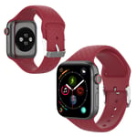 Apple Watch Series 5 44mm 3D rhinestone silicone watch band - Red