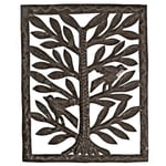 Rectangular Birds in Foliage Recycled Steel