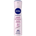 NIVEA Deodorant, Pearl & Beauty, Women, 150ml (Pack of 1)