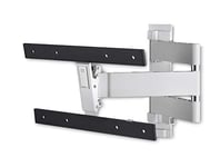 One For All Full Swivel OLED TV Wall Mount Bracket - Screen Size 32 to 77 inches - 180° Rotation and 20° Tilt - For All TV Types - Max Weight: 40kg - Max VESA 400x400 - Black and White - WM6453