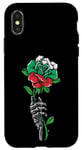 Coque pour iPhone X/XS Rose Bulgarie avec squelette drapeau bulgare Racines Souvenir