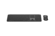 Logitech Signature Slim Combo MK950 for Business - sats med tangentbord och mus - 100 % (full storlek) - QWERTZ - tysk - grafit Inmatningsenhet