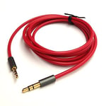 KetDirect Red 4.5ft Gold Plated Design 3.5mm Male to 2.5mm Male Car Auxiliary Audio cable Cord headphone connect cable for Apple, Android Smartphone, Tablet and MP3 Player