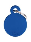 MyFamily ID Tag Basic collection Small Round Blue in Aluminum