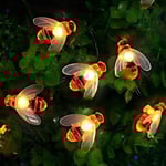 2-pack Solcellslampor för trädgård, Bi-formade Fairy String Lights, Varmvit, 6,5M 8 Ljuslägen 30 LED Vattentäta Utomhus/Inomhus Trädgårdsbelysning 2packs 30LED