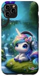 iPhone 11 Pro Max Kawaii Unicorn Headphones: The Unicorn's Playlist Case
