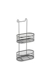 Two Tier Over Shower Screen Caddy Grey