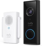 Eufy Security Video Doorbell Camera, Wireless 2K (Battery-Powered) with Chime