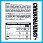 Childish Energy Drink Powder - Blue Raspberry Flavour - Zero Sugar, 150mg Caffei