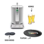 Pompe à bière KRUPS YY4811FD Beertender® Compact, Tireuse + Accessoires 65 W Argent