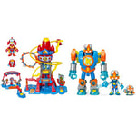 SUPERTHINGS Training Tower – Training tower with lights and sound, 1 SuperThing and 1 exclusive Kazoom Kid. & Superbot Kazoom Power – Articulated robot with combat accessories