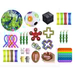 32st Fidget Pop it Toys Set pack för barn och vuxna