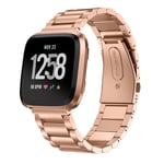 Fitbit Versa/Versa 2 Stilrent länkarmband i metall, Roséguld
