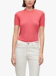 HUGO BOSS Falyssiasi Knitted T-Shirt, Bright Pink