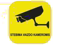 Nenurodyta_V Sticker Surveillance Camera 125X125mm
