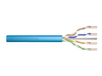DIGITUS Professional - Samlet kabel - 500 m - 7.6 mm - UTP - simpleks - CAT 6a - IEEE 802.5/IEEE 802.3 - halogenfri, riser, solid, campus - lys blå, RAL 5012