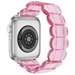 Apple Watch SE 40mm Flexibelt Armband i resin, rosa