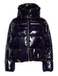 Glossy Down Puffer Jacket Blue Tommy Hilfiger