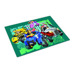 P:os 34818 PAW Patrol - Dino Rescue Place Mat for Children, Washable Plastic Place Mat with 2 Rectangular Placemats, for Protecting Tables from Dirt and Damage