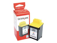 Lexmark Cartridge No. 20 - Jaune, cyan, magenta - originale - cartouche d'encre - pour Lexmark F4270; P31XX, 70X; X70, 80, 84, 85; Z42, 43, 44, 45, 51, 52, 53, 54, 70X, 715, 82
