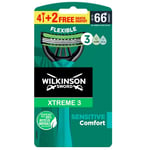 Wilkinson Xtreme3 Sensitive Comfort engångshyvel för män 6st (P1)