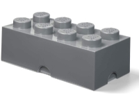 Lego Storage Brick 8 mørkegrå