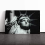 Big Box Art Canvas Print Wall Art The Statue of Liberty New York City (4) | Mounted & Stretched Framed Picture | Home Decor for Kitchen, Living Room, Bedroom, Hallway, Multi-Colour, 30x20 Inch