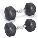 Pro Fitness 10kg Hex Dumbbell Set