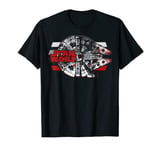 Star Wars The Last Jedi Millennium Falcon Top View T-Shirt