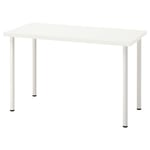IKEA - LAGKAPTEN / ADILS Työpöytä, Valkoinen, 120x60 cm