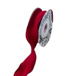 4CM vikband - 10 yards för presentinslagning, bukettomslag, Claret