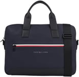 Tommy Hilfiger Sac pour Ordinateur Portable Homme Computer Bag avec Fermeture Éclair, Bleu (Space Blue), Taille Unique