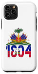 Coque pour iPhone 11 Pro Haïti Heritage Since 1804 Drapeau haïtien Jour Vintage