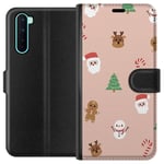 OnePlus Nord Svart Plånboksfodral Klassisk Julfest
