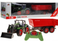 Ramiz Traktor Grønn Trailer Rød 2 4GHz