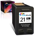 ColoWorld Remanufactured 21 XL Black Ink Cartridges Replacement for HP 21XL works with HP Deskjet F380 F2120 F2280 F390 F4180 F335 F375 F4190 D2360 D1460 PSC 1410 1415 Officejet 4315 4355 Printers
