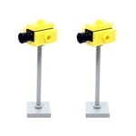 LEGO City 2x Speed Camera Traffic Light Street Road Town Train Scenery