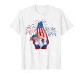 USA Flag Sunflower Red White Blue Tie Dye Merica 4th July T-Shirt