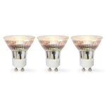 Nedis LED-lampe GU10, Spot, 4,5W, 345 lm, 3-pak.